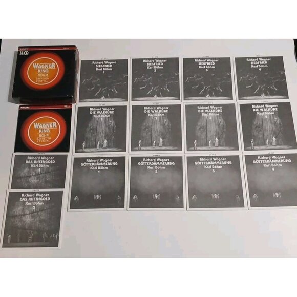 WAGNER: Der Ring des Nibelungen BÖHM (Bayreuther 1967) CD 1995 Philips 14CD SET - Picture 2 of 16